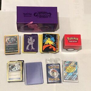 Pokemon Lot 250 Cards VMax Holographic Custom Elite Trainer Box Read Description